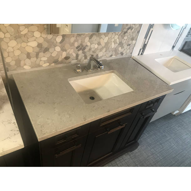 DORNBERG 60'' Single Vanity Top with Sink Faucet Holes Wayfair